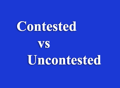 words contested vs uncontested